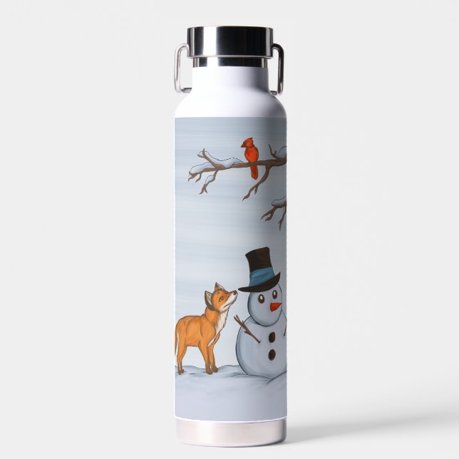 Botella De Agua Un tranquilo día de nieve (Delantero)