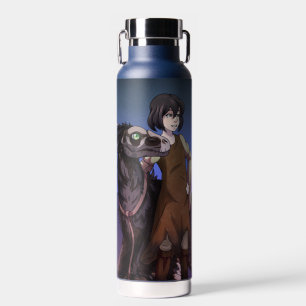 Botella De Agua Una Chica y su dinosaurio