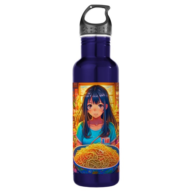 Botella De Agua Una Chica y su Ramen Anime (Anverso)