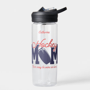 Botella De Agua Una divertida madre de hockey personalizada