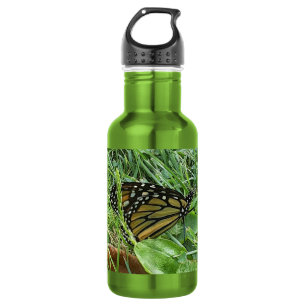 Botella De Agua Una mariposa monarca