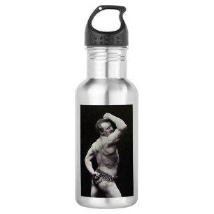 Botella De Agua Una nueva pose de los hombres fuertes Eugen Sandow