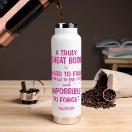 Botella De Agua Una taza personalizada para un jefe verdaderamente