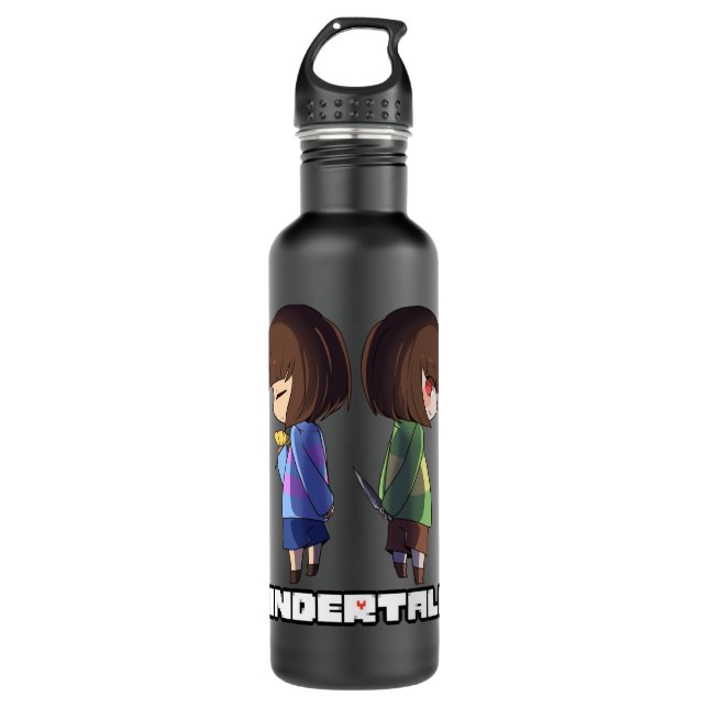 Botella De Agua Undertale - chara and frisk  (Anverso)