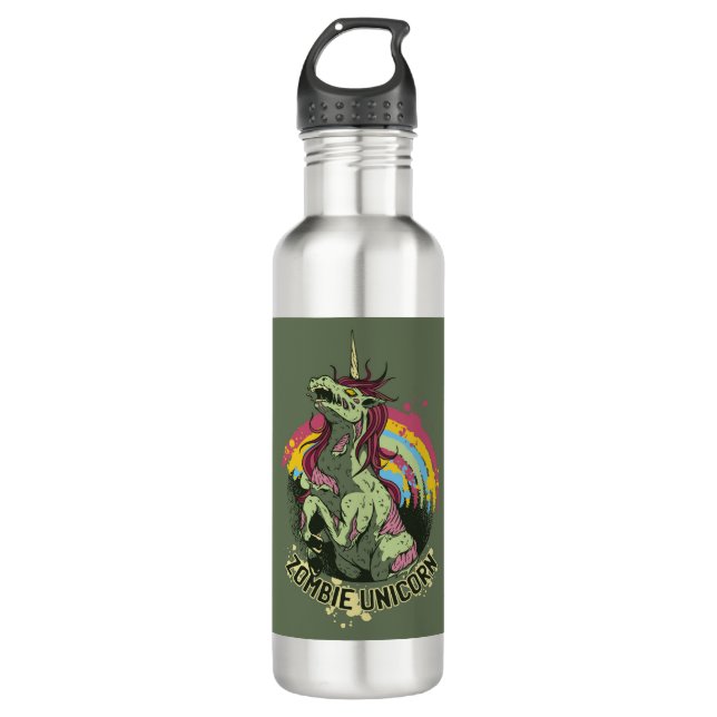 Botella De Agua Unicorn zombie (Anverso)