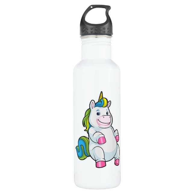 Botella De Agua Unicornio con gran Belly (Anverso)
