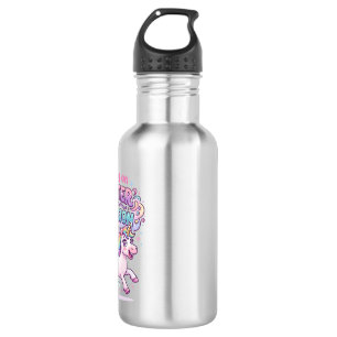 Botella De Agua Unicornio corriendo sobre brillo y encanto de ilus