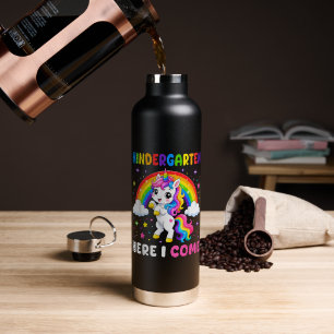 Botella De Agua Unicornio de jardín de infancia aquí vengo De vuel