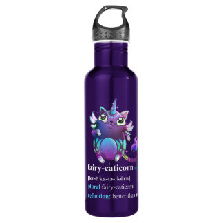 Botella De Agua "unicornio de ratones"
