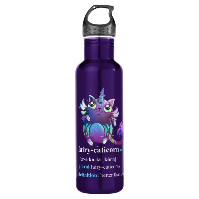Botella De Agua "unicornio de ratones" (Anverso)
