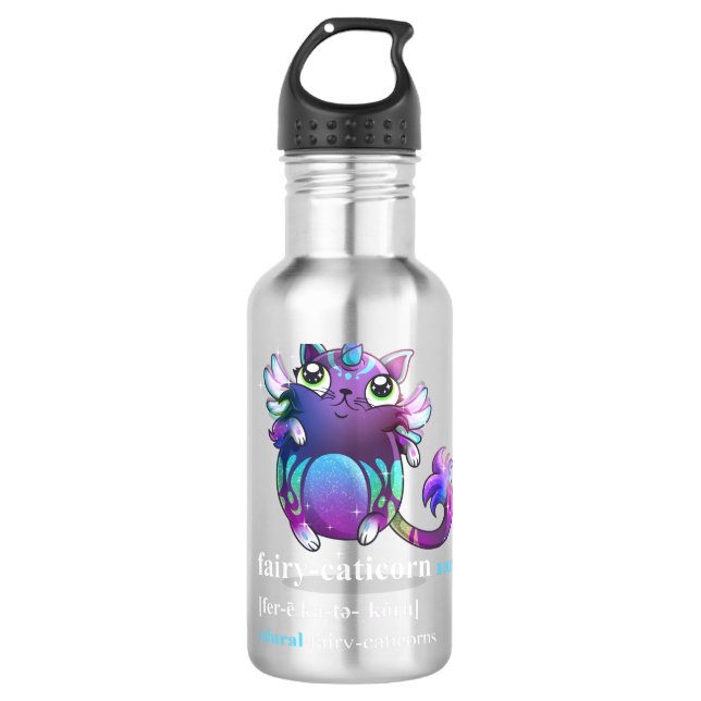 Botella De Agua "unicornio de ratones" (Anverso)