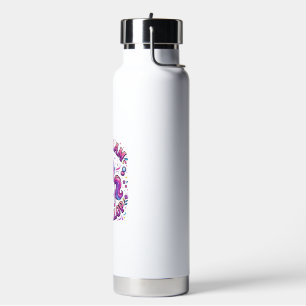 Botella De Agua Unicornio Demasiado Glam para Galopar Impresión Co