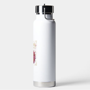 Botella De Agua Unicornio en Flor Diseño Elegante de Zazzle_1