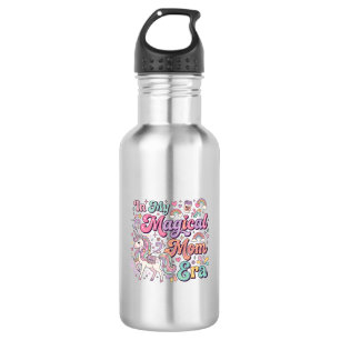 Botella De Agua Unicornio En Mi Era De Mamá Mágica Kawaii Arte POD