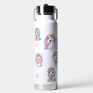 Botella De Agua Unicornio Lindo Personalizado