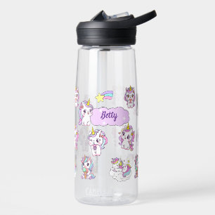 Botella De Agua Unicornio Lindo Personalizado