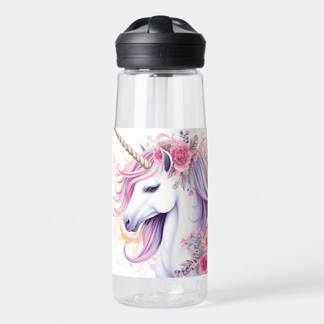 Botella De Agua Unicornio mágico (Delante)
