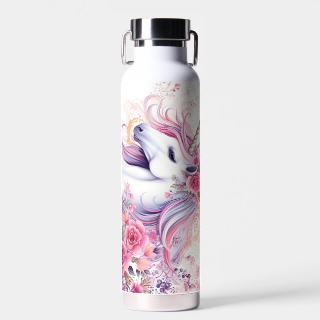 Botella De Agua Unicornio Mágico Adorable (Delantero)
