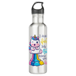 Botella De Agua Unicornio, no te di un beso