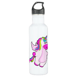 Botella De Agua Unicornio volando