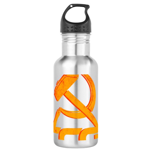 Botella De Agua Unión Soviética CCCP URSS Comunismo Hammer Sickle  (Anverso)