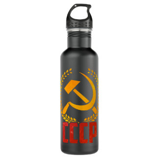 Botella De Agua Unión Soviética CCCP URSS Comunismo Hammer Sickle 