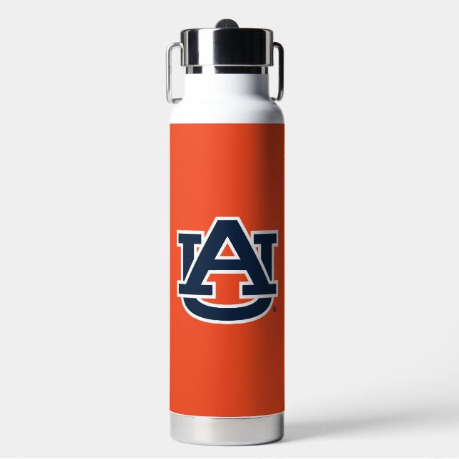 Botella De Agua Universidad Auburn | Logo de Auburn UA (Frente)