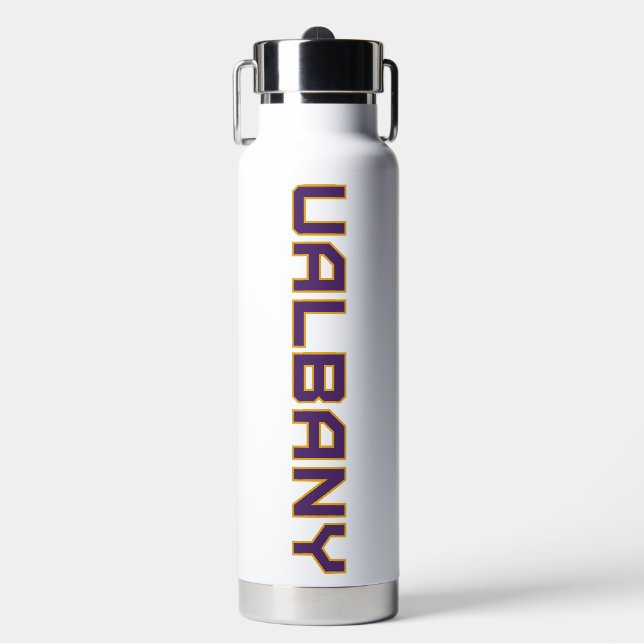 Botella De Agua Universidad de Albany Wordmark (Frente)
