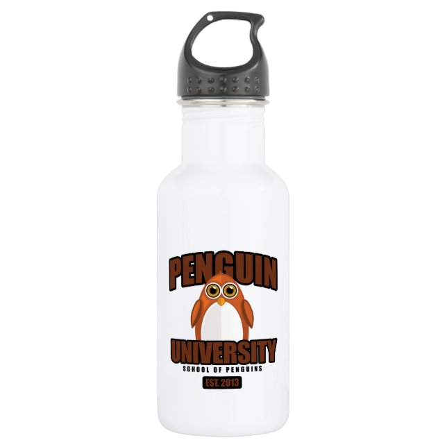 Botella De Agua Universidad Penguin - Brown (Anverso)