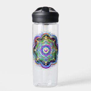 Botella De Agua Universo Mandala Colores Psicodélicos