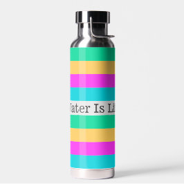 Botella De Agua Upbeat Divertido Colores Texto motivacional o Su N