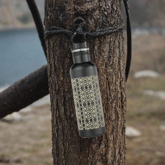 Botella De Agua Ursidae blanco hexa moderna (Subido por el creador)