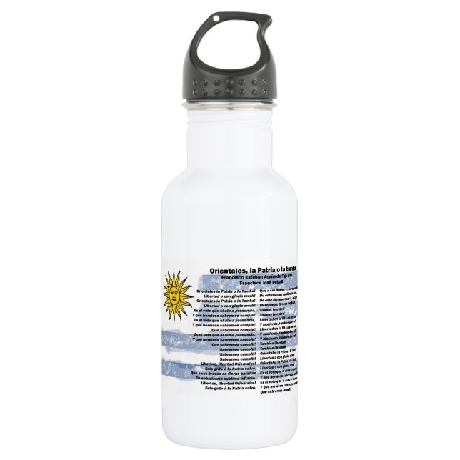Botella De Agua Uruguay - Himno Nacional (Anverso)