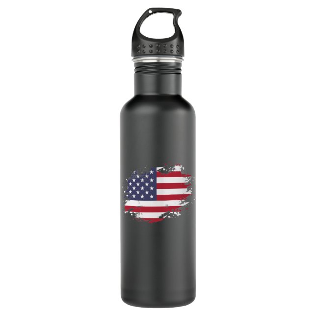 Botella De Agua US-Amerikanischer Flagge (Anverso)