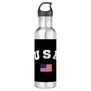 Botella De Agua USA  Flag Patriotic