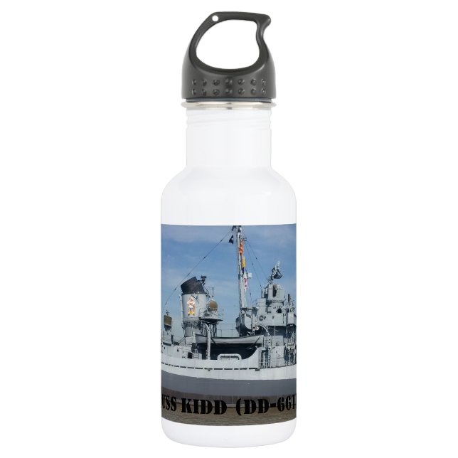 BOTELLA DE AGUA USS KIDD DD 661 (Anverso)