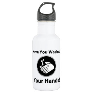 Botella De Agua ¿Usted se ha lavado las manos?