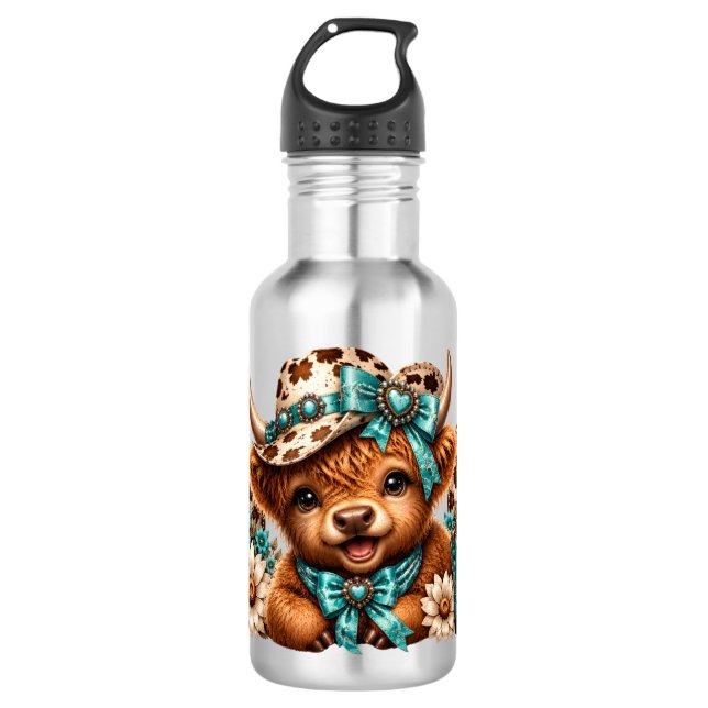 Botella De Agua Vaca Alta Linda (Anverso)
