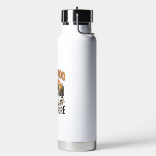 Botella De Agua Vaca divertida Deja Moo Diseño de camisa western v