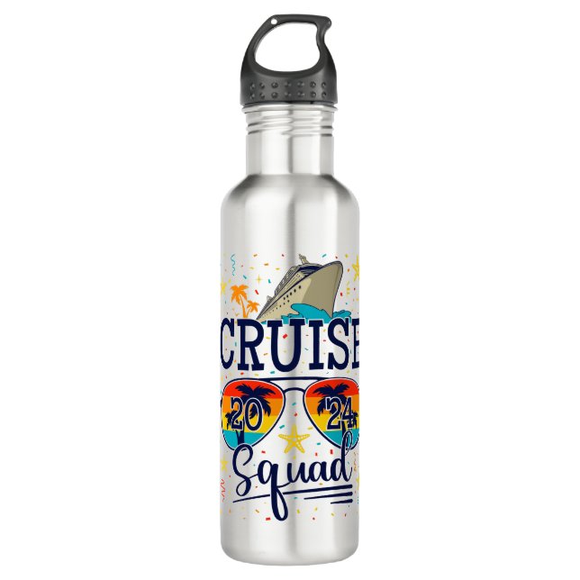 Botella De Agua Vacaciones de crucero 2024 (Anverso)