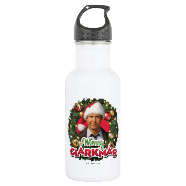 Botella De Agua Vacaciones de navidades | Merry Clarkmas (Anverso)