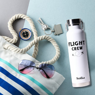 Botella De Agua Vacaciones de vuelo de tripulación de avión modern