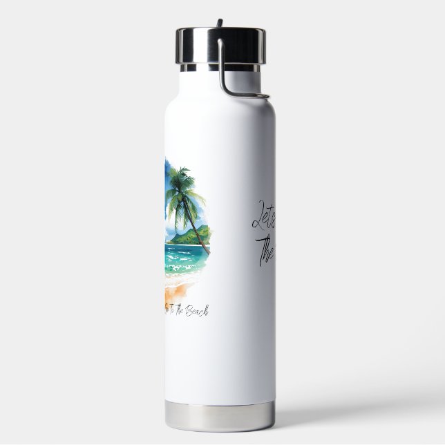Botella De Agua Vacaciones, Vamos A La Playa  (Izquierda)