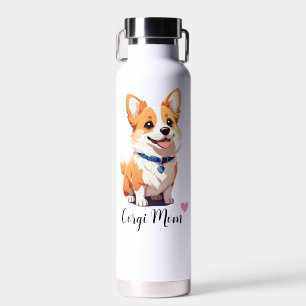 Botella De Agua Vacío de cobre Corgi Mom Dog