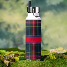 Botella De Agua Vacío de Thor con cubierta roja y azul