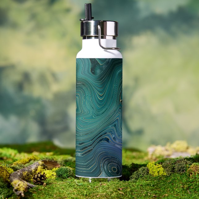 Botella De Agua Vacío Gálibo Verde Strata Thor (Exterior)