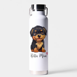 Botella De Agua Vacuna de cobre para la madre del perro Rottweiler