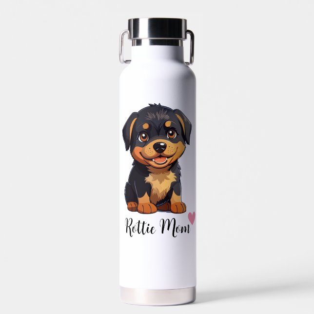 Botella De Agua Vacuna de cobre para la madre del perro Rottweiler (Delantero)