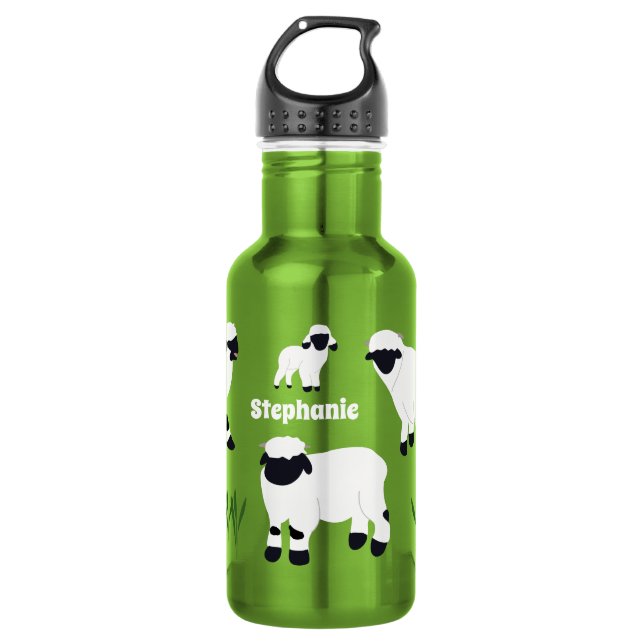 Botella De Agua Valais Blacknose Granjeros Personalizados (Anverso)