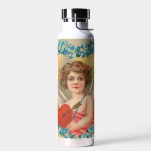 Botella De Agua Valentín antiguo, Stecher Litho Company, ca. 1910